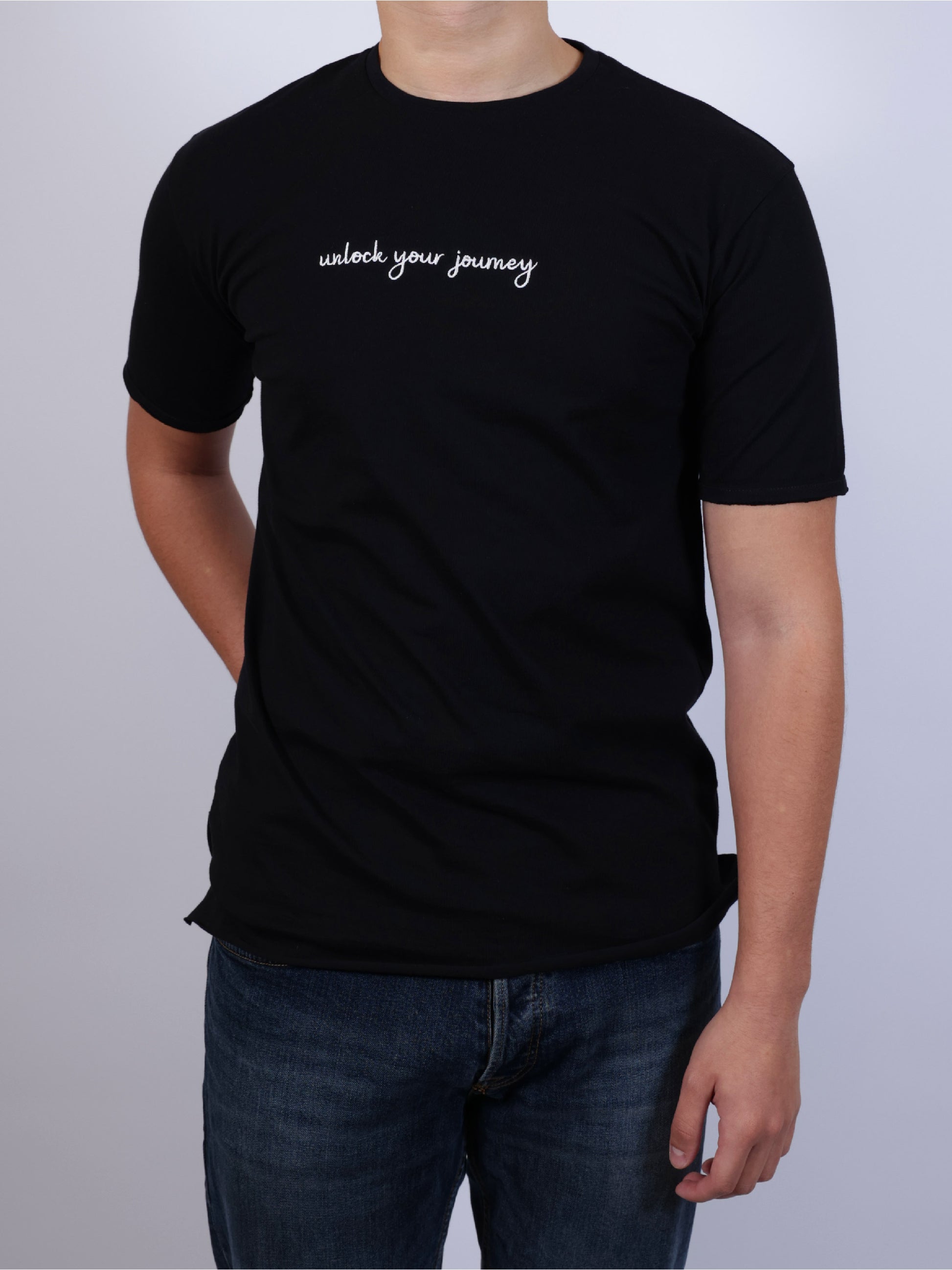 Black T Shirt - Unlock your journey