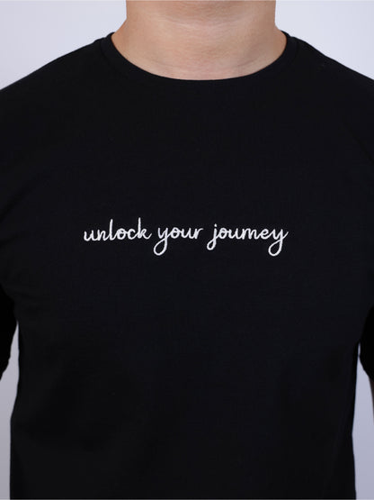 Black T Shirt - Unlock your journey