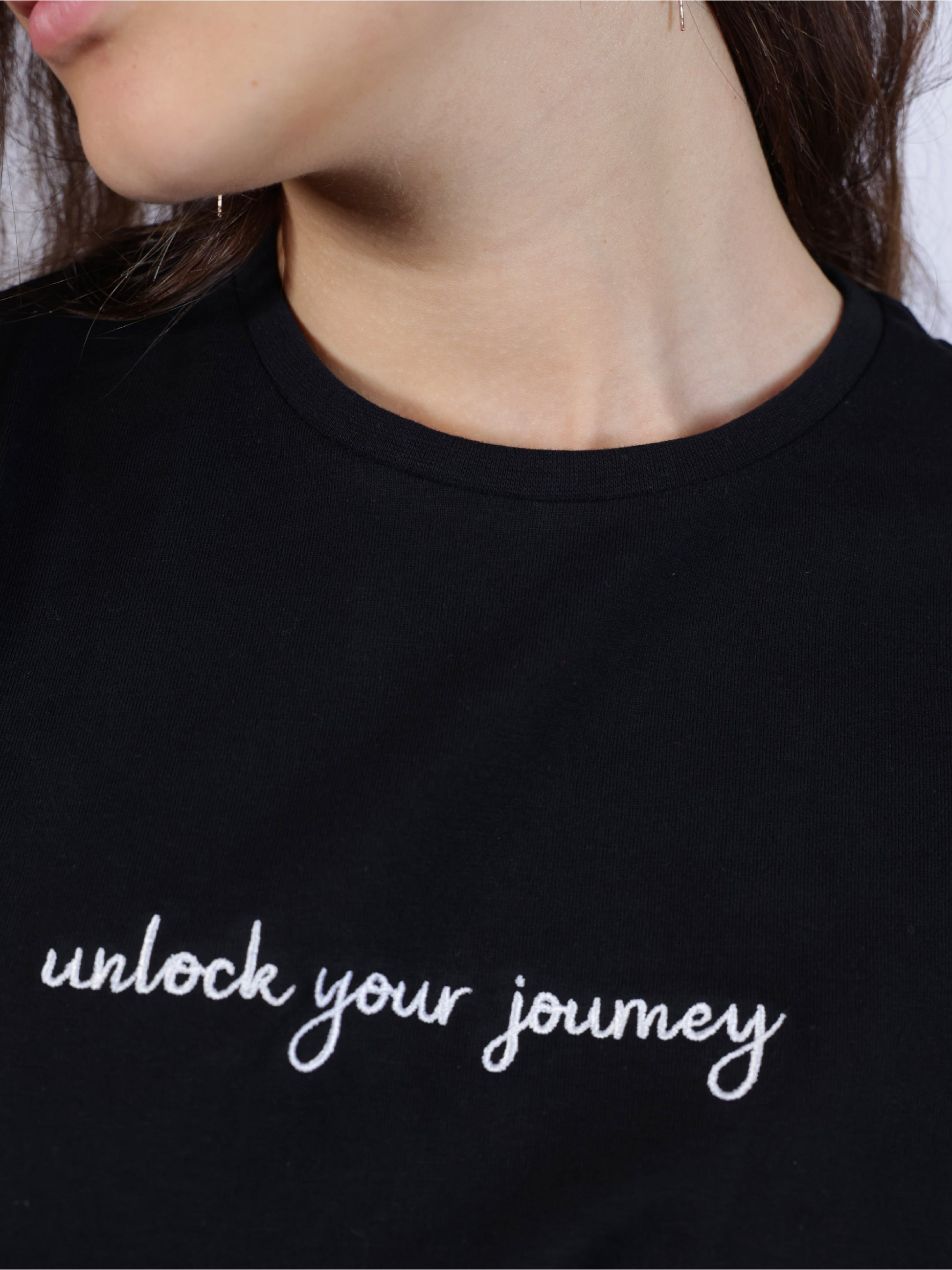 Black T Shirt - Unlock your journey