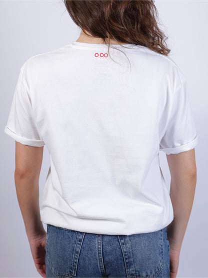 White T-Shirt- Embrace. Connect. Trust.